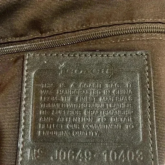 Coach vintage CC signature print canvas crossbody handbag - Picture 10 of 12